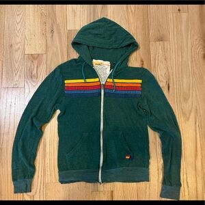 Aviator Nation Green Zip-up
